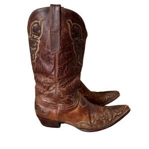Old Gringo Viridiana western cowboy boots Women’s 12 brown leather embroidery